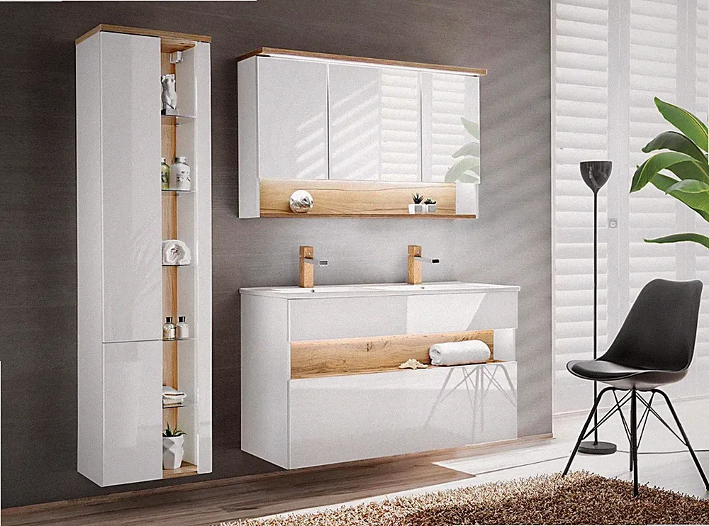Badmöbel Set Badezimmer Waschbecken Badmöbelset 3tlg. Zimmer Design Badmöbelsets