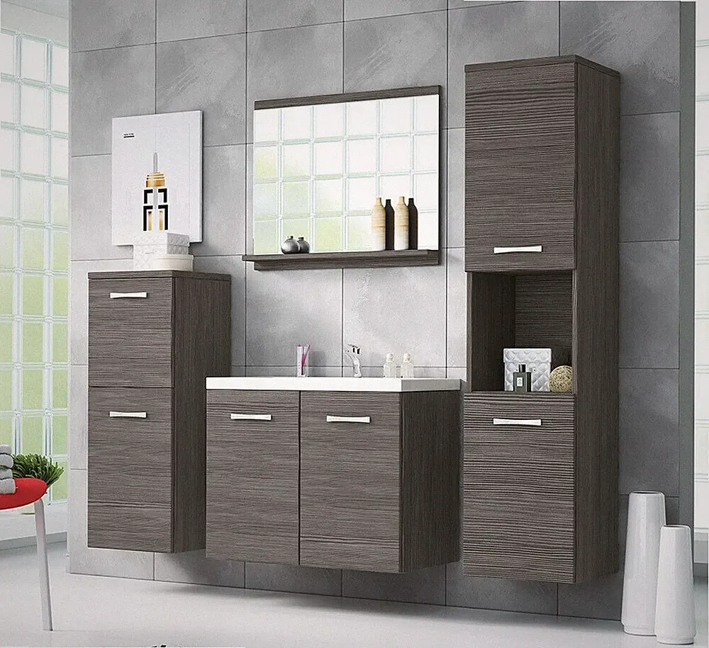 Badmöbel-Set Malo Badezimmer Möbel Set mit Waschbecken Modern Kollektion
