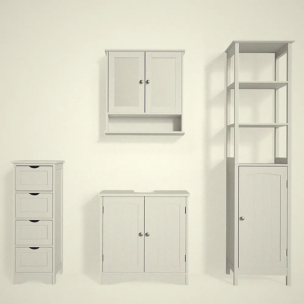 Badmöbel-Set Vicco Bianco 4 Teile