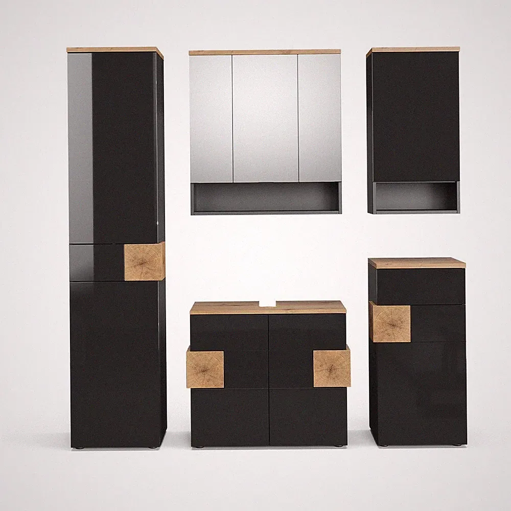 Badmöbel-Set Vicco Eden 5-teilig