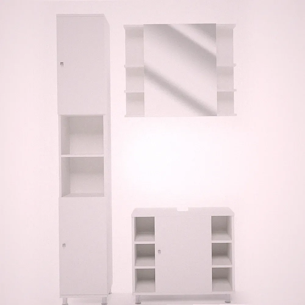 Badmöbel-Set Vicco Fynn 3 Teile, mit Hochschrank
