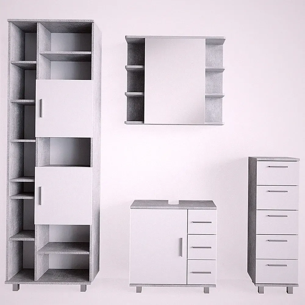 Badmöbel-Set Vicco Ilias 4 Teile