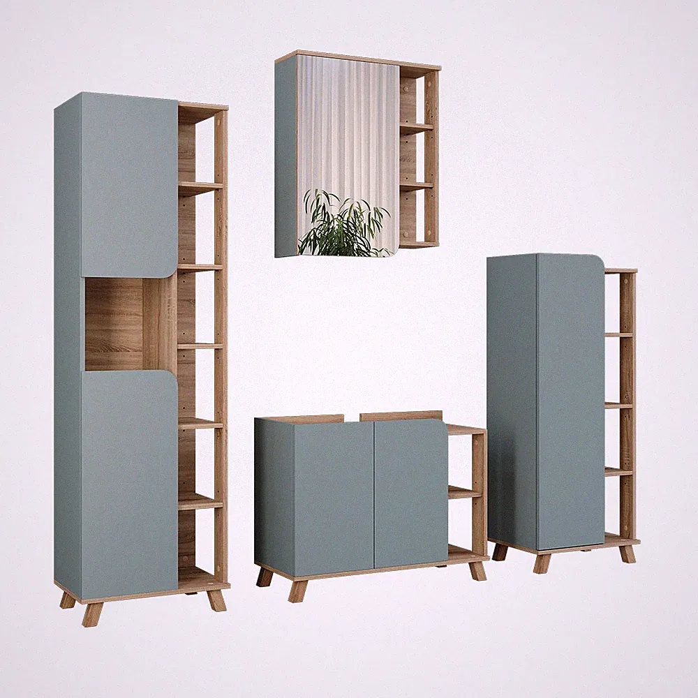 Badmöbel-Set Vicco Karen 4 Teile