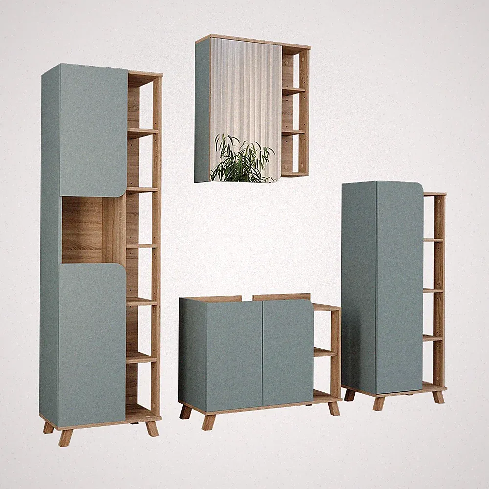 Badmöbel-Set Vicco Karen 4 Teile