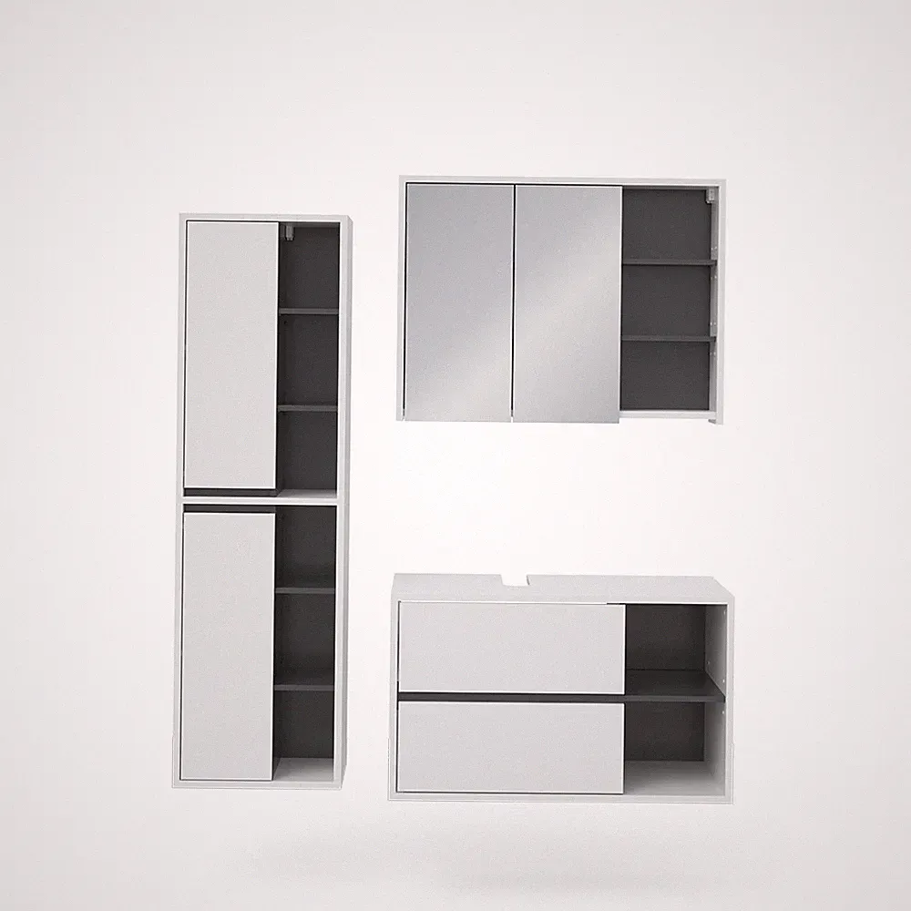 Badmöbel-Set Vicco Viola 3 Teile