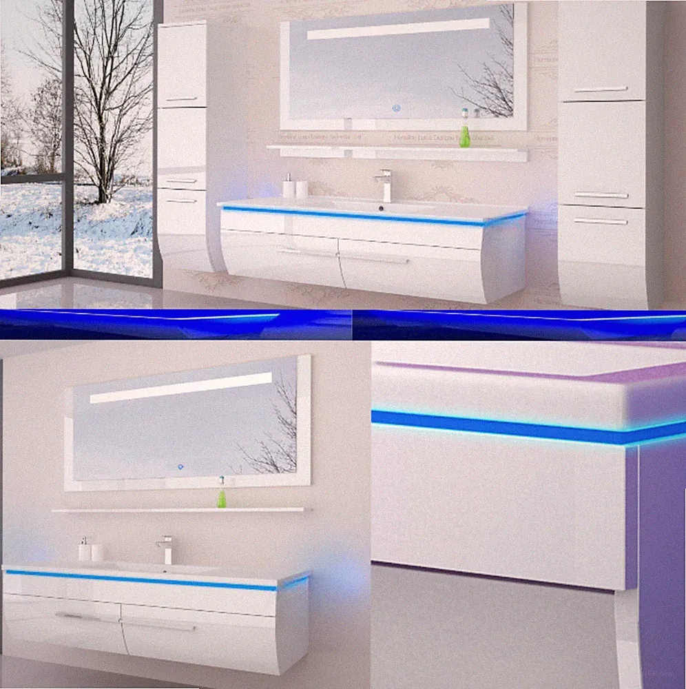 spiegelschrank mit regal seite