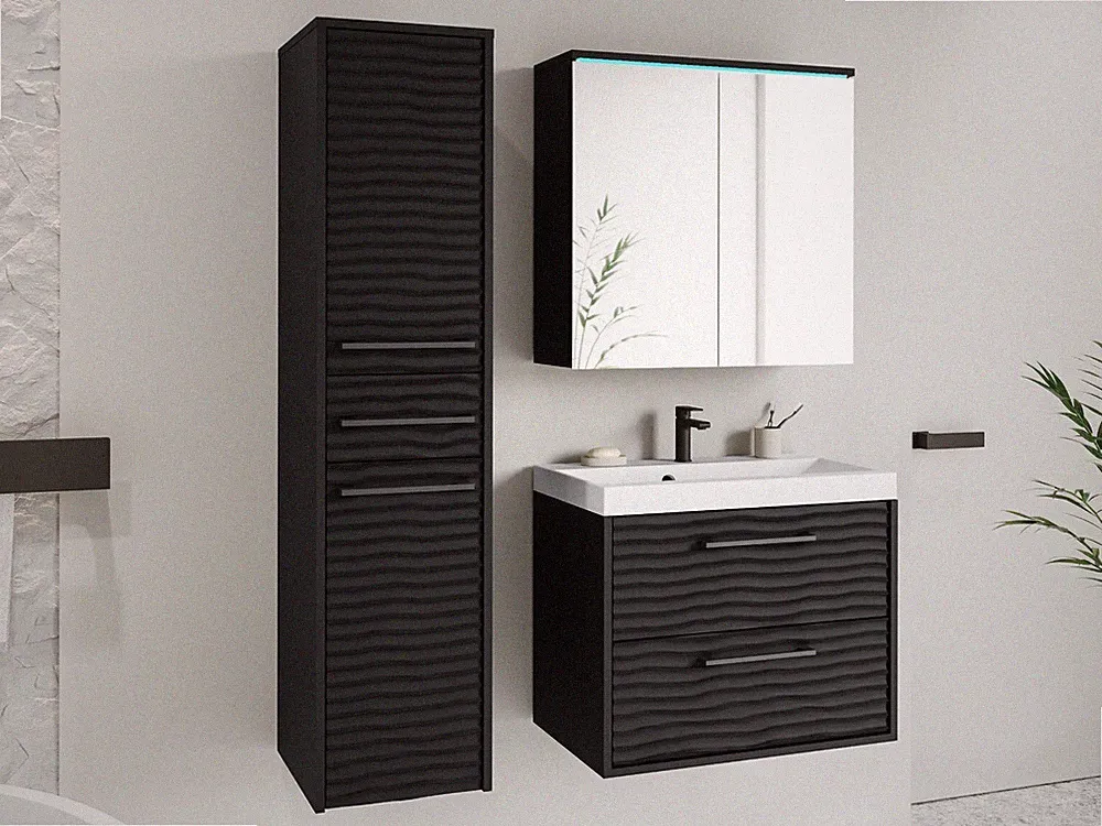 Badmöbel Sinenko I Set mit Waschbecken Badezimmer Komplett Badmoebel Modern