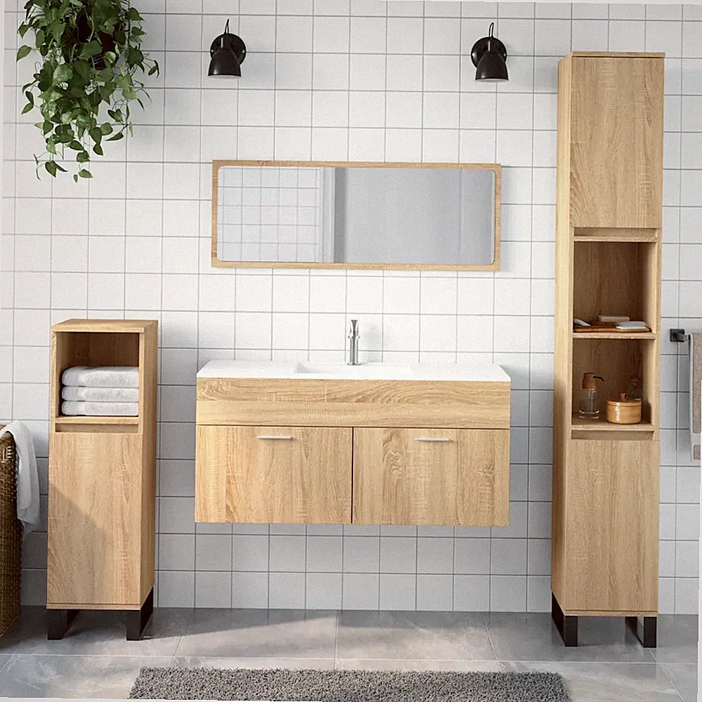 Minimalistischer Spiegelschrank Bad