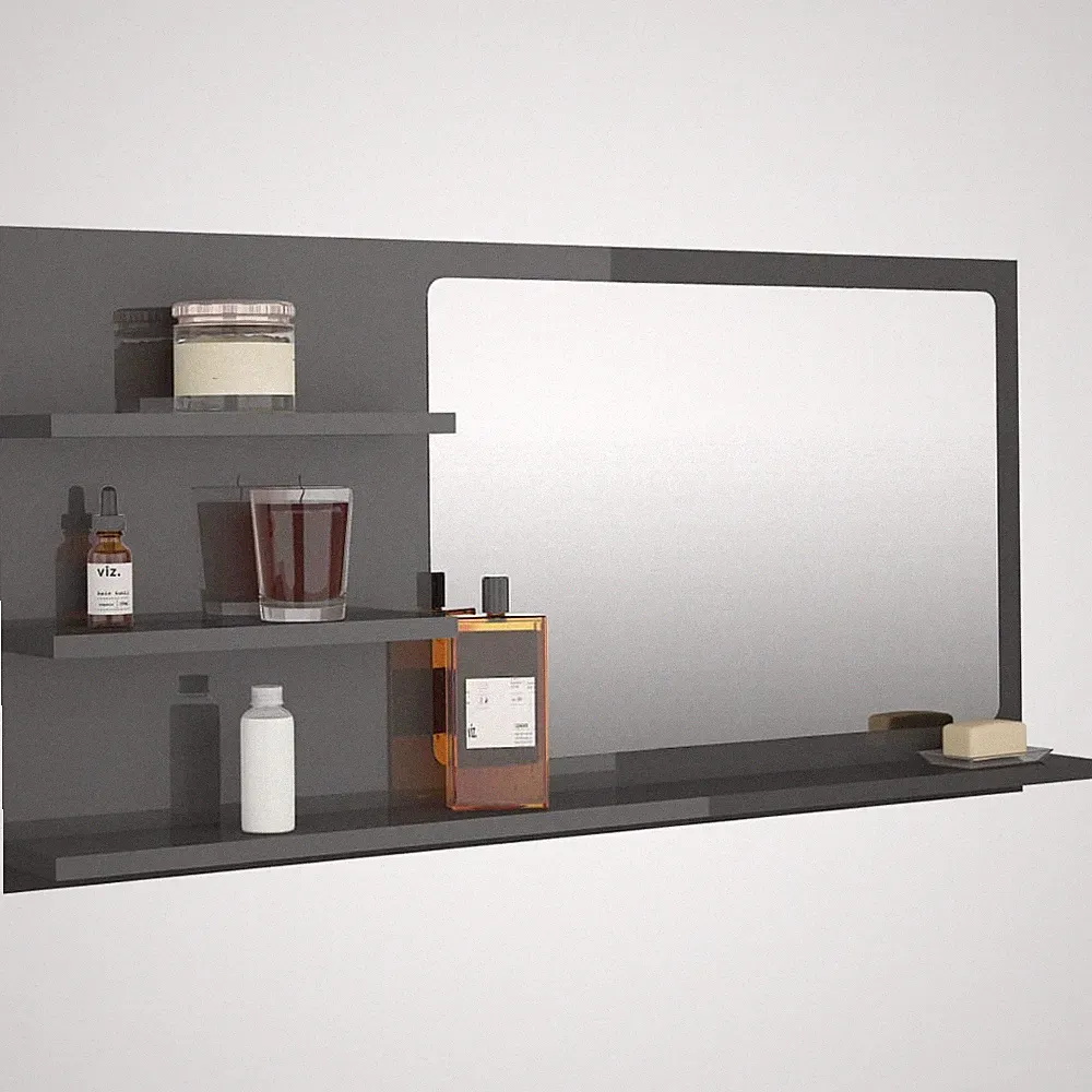 Badspiegel | Badezimmer Spiegel mit Ablagen | Wandspiegel | Schminkspiegel