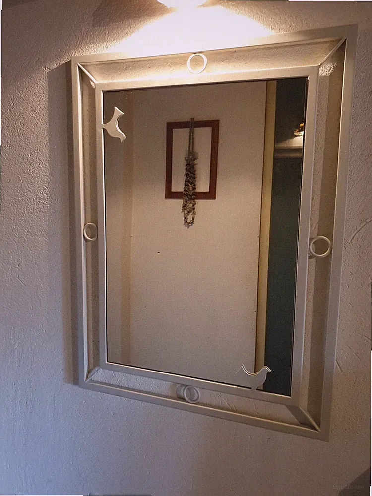 Badspiegel Schmiedeeisen Handarbeit