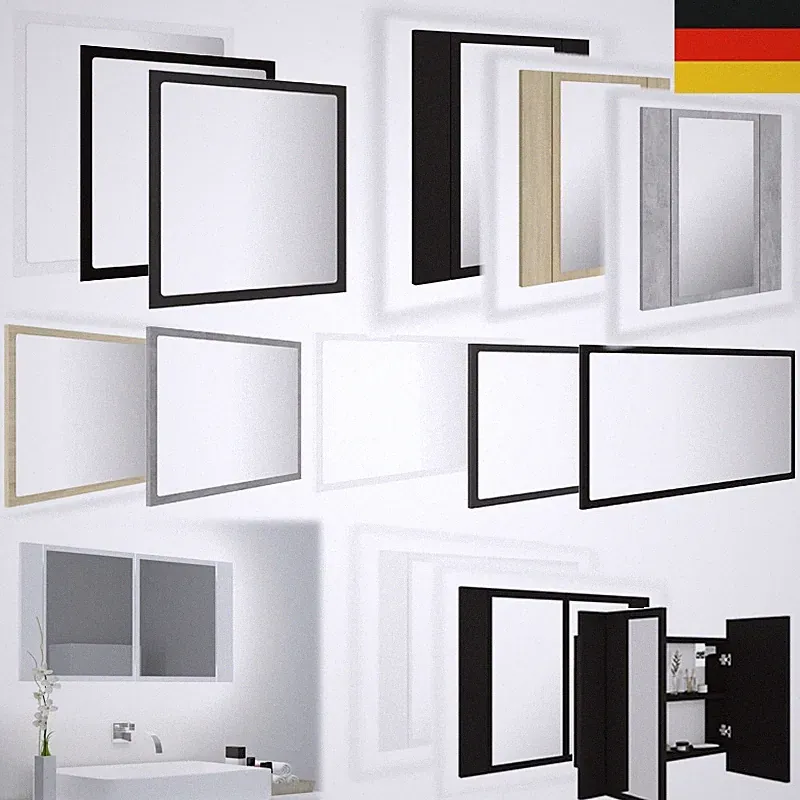 Badspiegel Spiegelschrank mit LED Beleuchtung Badezimmerspiegel Bad Spiegel