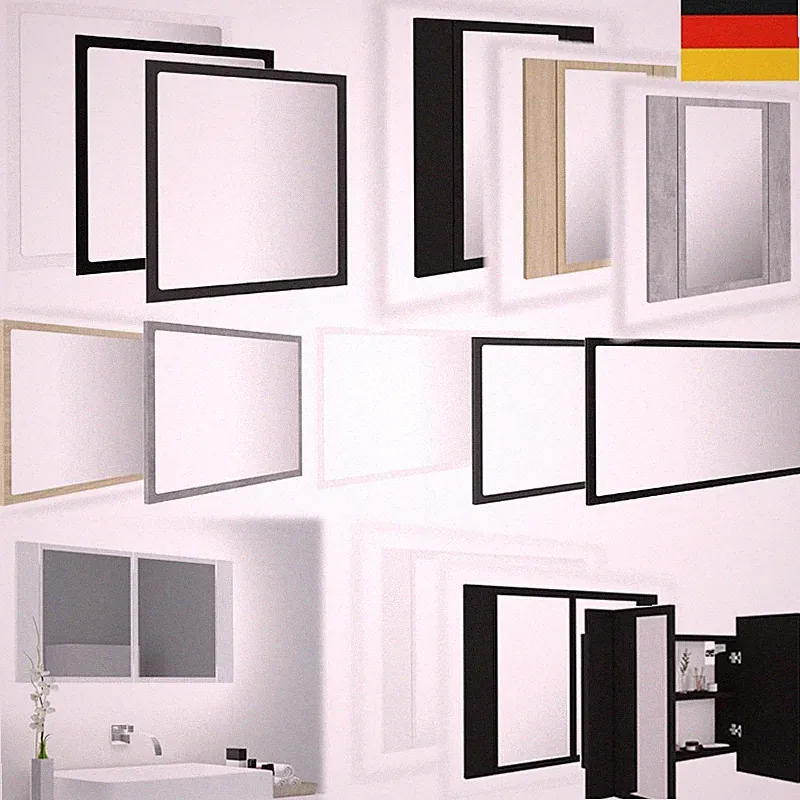 Badspiegel Spiegelschrank mit LED Beleuchtung Badezimmerspiegel Bad Spiegel