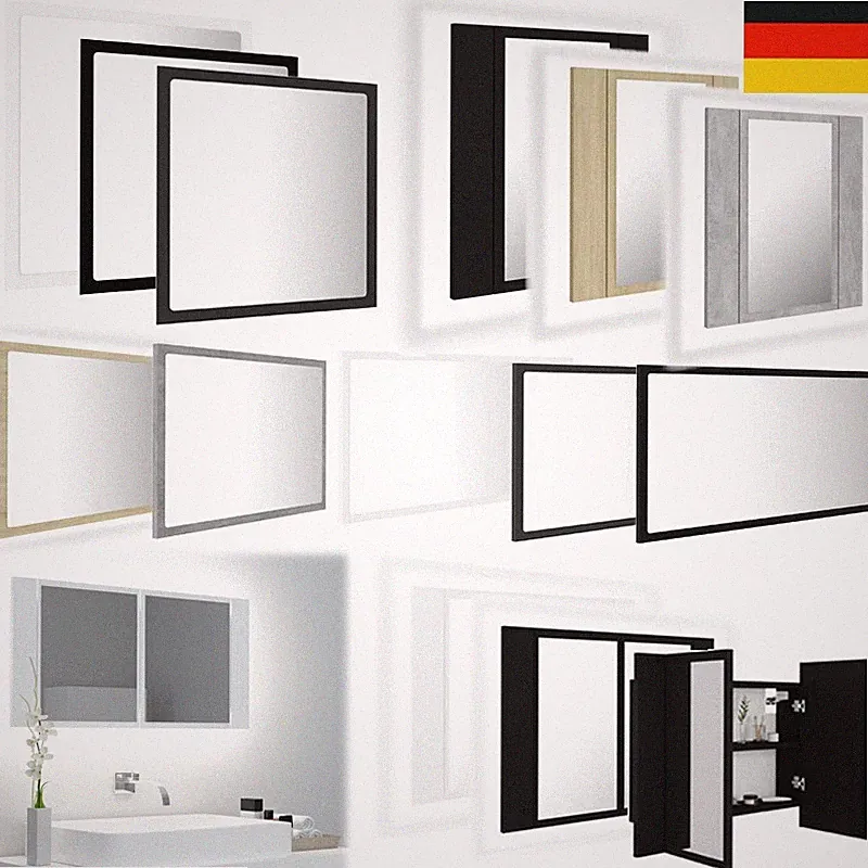 Badspiegel Spiegelschrank mit LED Beleuchtung Badezimmerspiegel Bad Spiegel