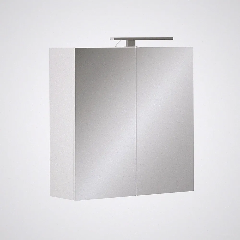 Badspiegelschrank Vicco Lavio 60 x 60 cm mit LED-Beleuchtung
