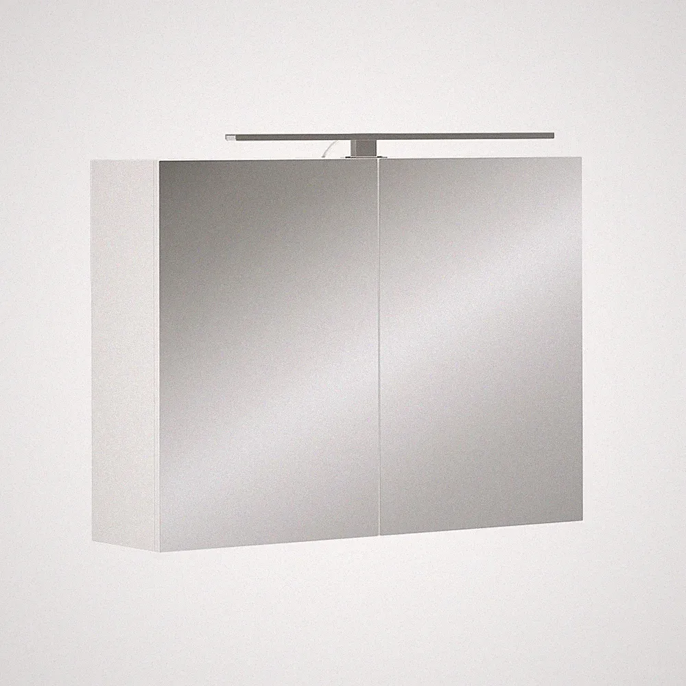 Badspiegelschrank Vicco Lavio 80 x 60 cm mit LED-Beleuchtung