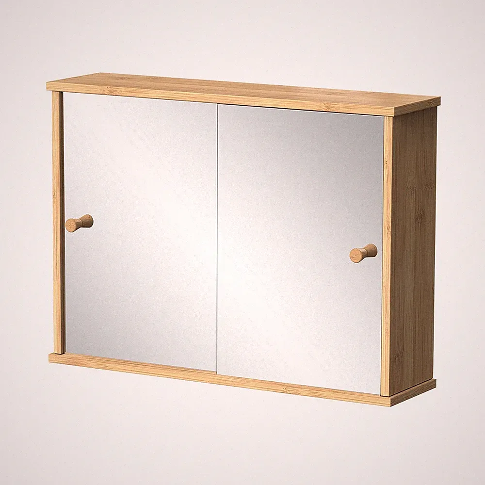 Badspiegelschrank Vicco Mireo 55 x 40 cm mit 2 Schiebetüren