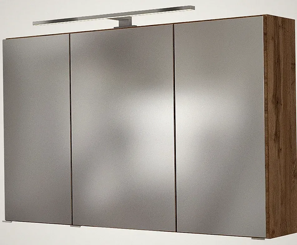 Basera® Badezimmer Spiegelschrank Anina 100 cm breit mit LED-Beleuchtung Wota...