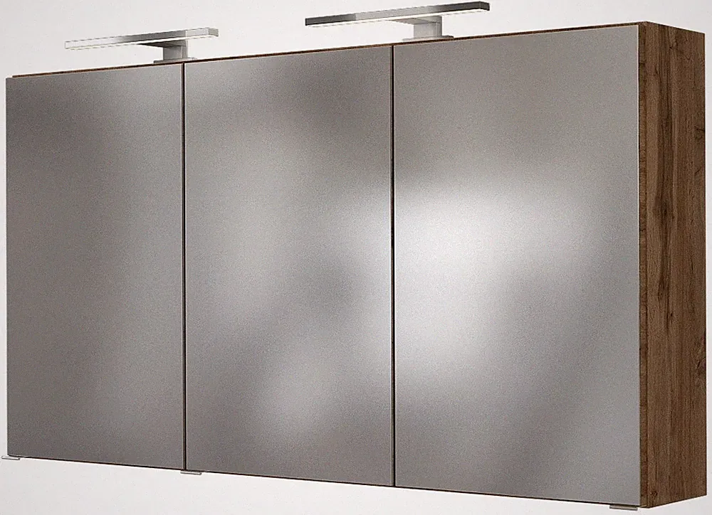 Basera® Badezimmer Spiegelschrank Anina 120 cm breit mit LED-Beleuchtung Wota...