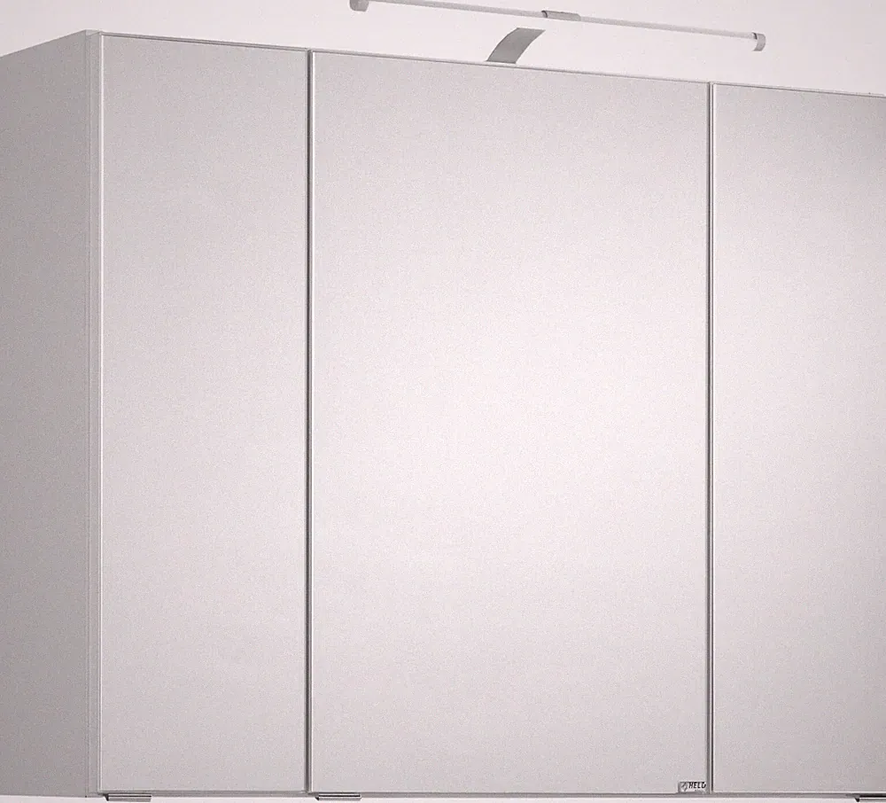 Basera® Badezimmer Spiegelschrank Ilona 80 cm breit mit LED-Beleuchtung weiß
