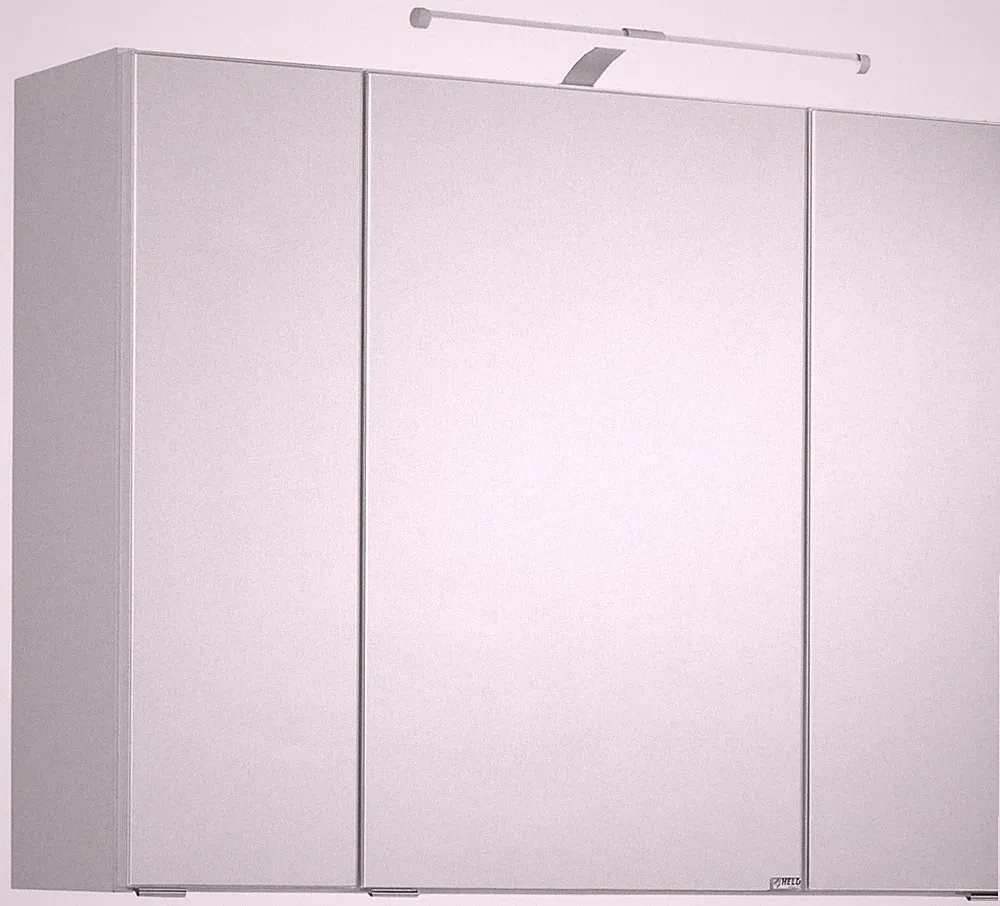 Basera® Badezimmer Spiegelschrank Ilona 80 cm breit mit LED-Beleuchtung weiß