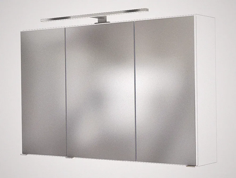spiegelschrank bad 100cm mit beleuchtung