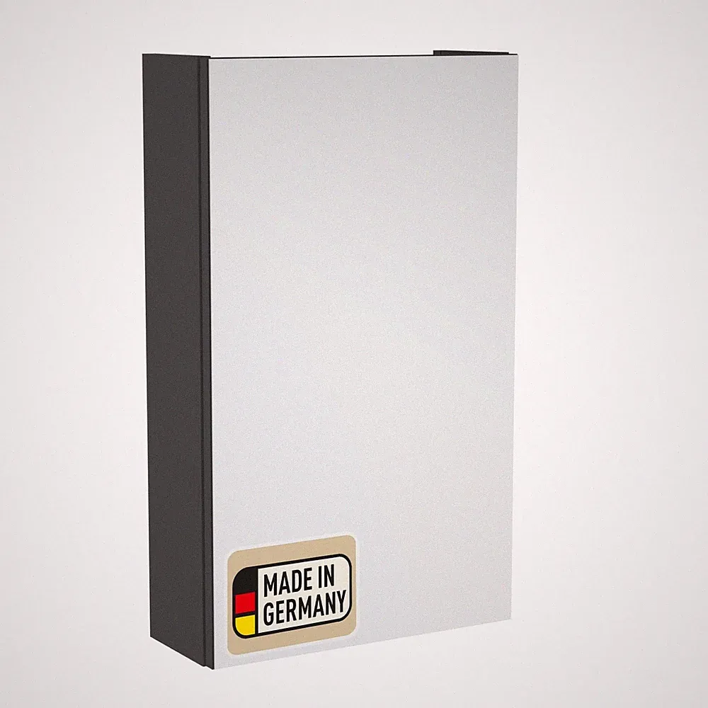 Basic Spiegelschrank Anthrazit – 40 cm Breite, Moderner Badezimmerschrank mit...