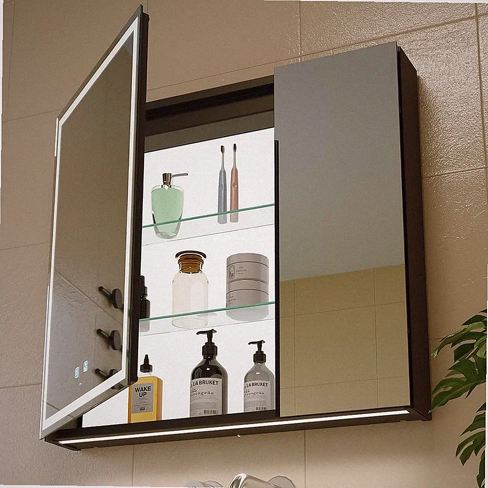Beleuchteter Medizinschrank mit Spiegel LED Dimmbar Farbtemperatur 30