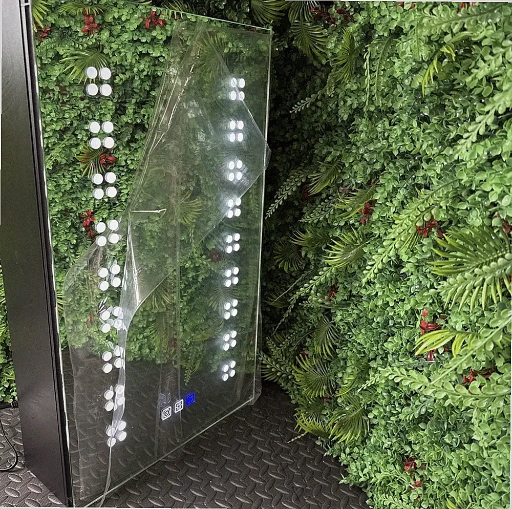 Beleuchteter Schrank Badezimmer LED Spiegel 3 Farbleuchten Antibeschlag Wandhalterung Marke ne