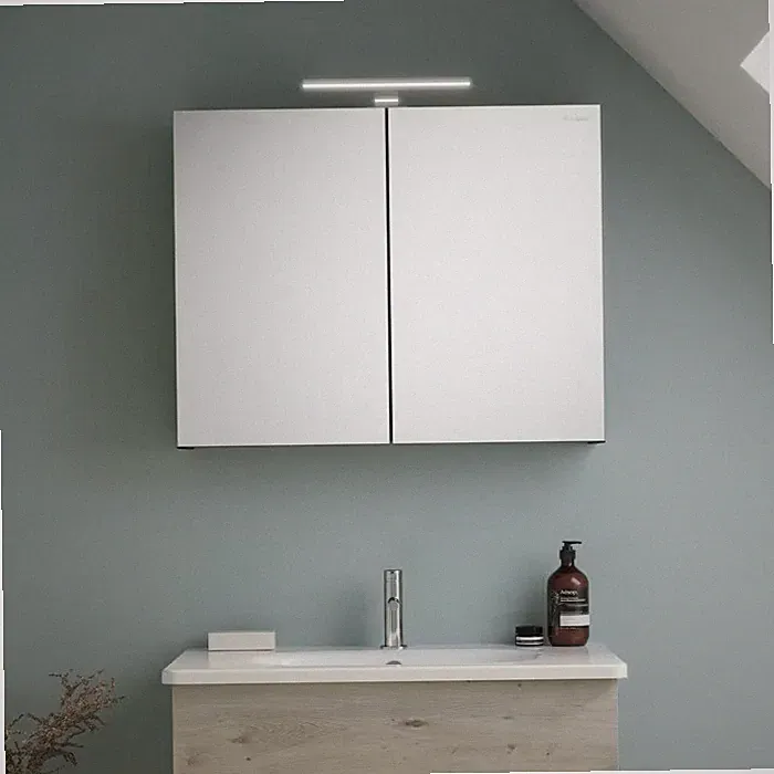 burgbad Liniq Spiegelschrank 80 x 64 cm
