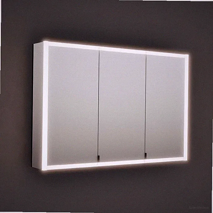 burgbad rl20 Spiegelschrank 121 cm, mit Klarglas Lichtrahmen