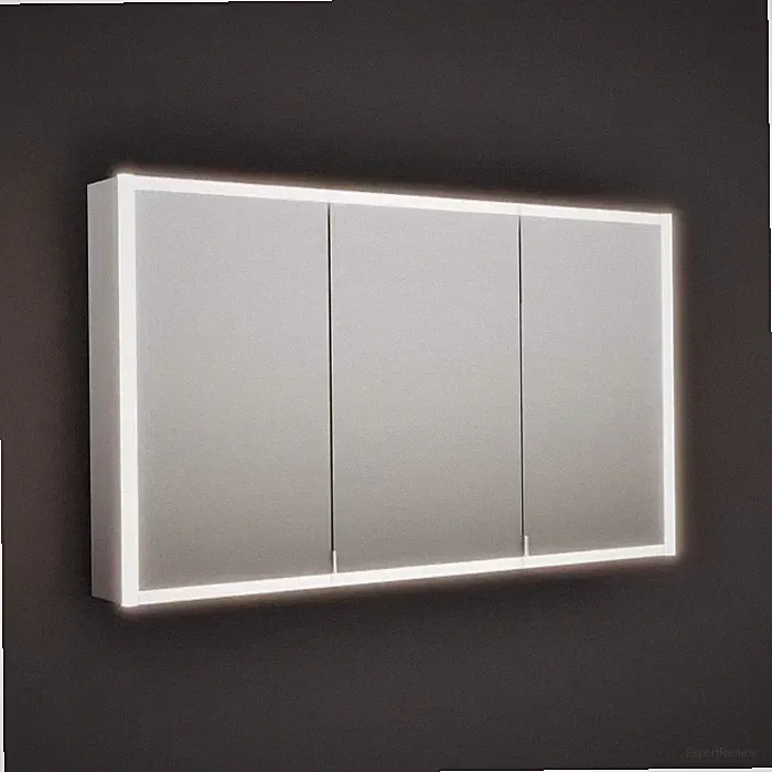 burgbad rl20 Spiegelschrank 142 cm, mit Klarglas Lichtrahmen