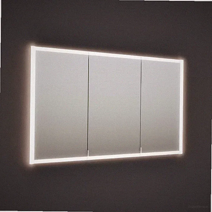 burgbad rl20 Spiegelschrank 142 cm, mit Klarglas Lichtrahmen für Wandeinbau