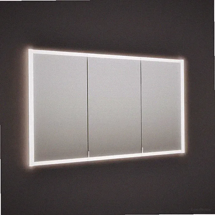 burgbad rl20 Spiegelschrank 142 cm, mit Klarglas Lichtrahmen für Wandeinbau