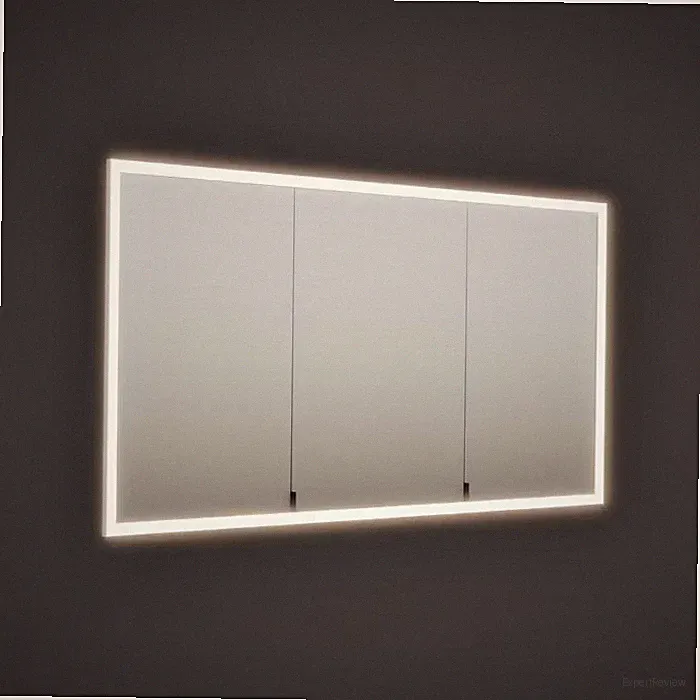 burgbad rl20 Spiegelschrank 142 cm, mit Lichtrahmen für Wandeinbau