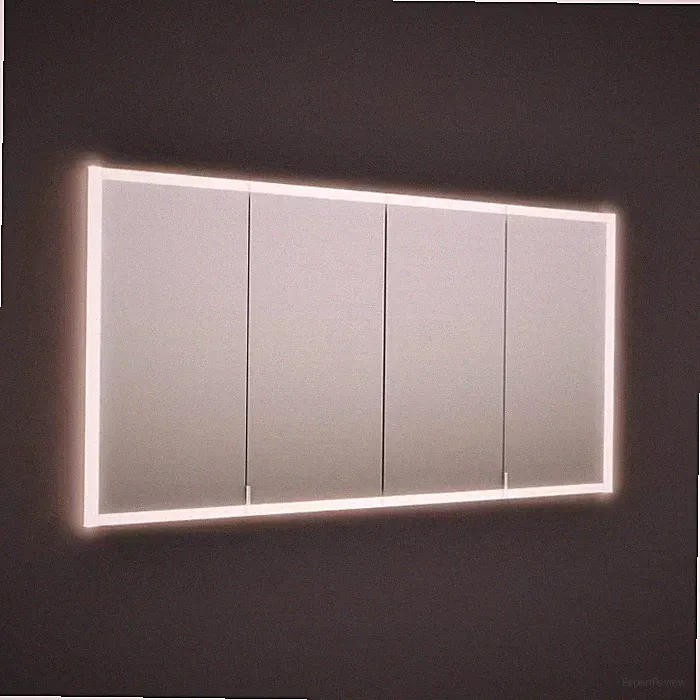 burgbad rl20 Spiegelschrank 161 cm, mit Klarglas Lichtrahmen für Wandeinbau