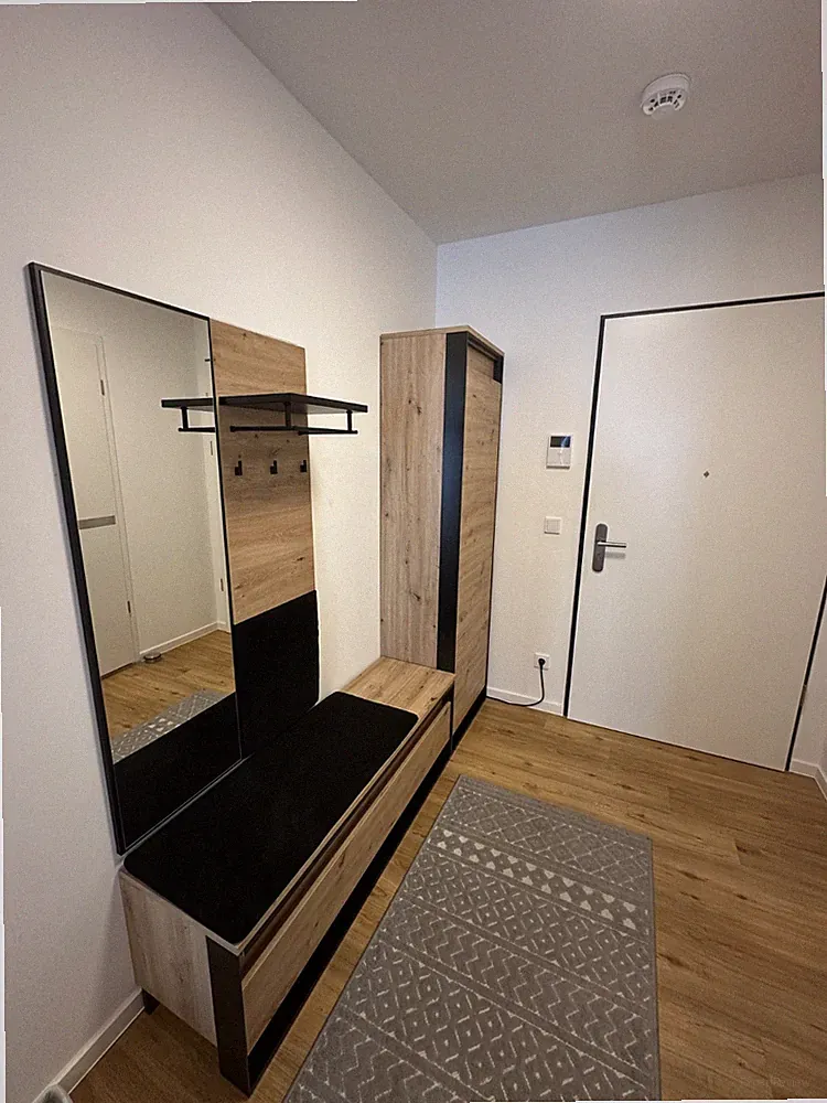 Compleo Garderoben-Set LIMA (Schrank, Kleiderbügel, Schuhregal, Spiegel)
