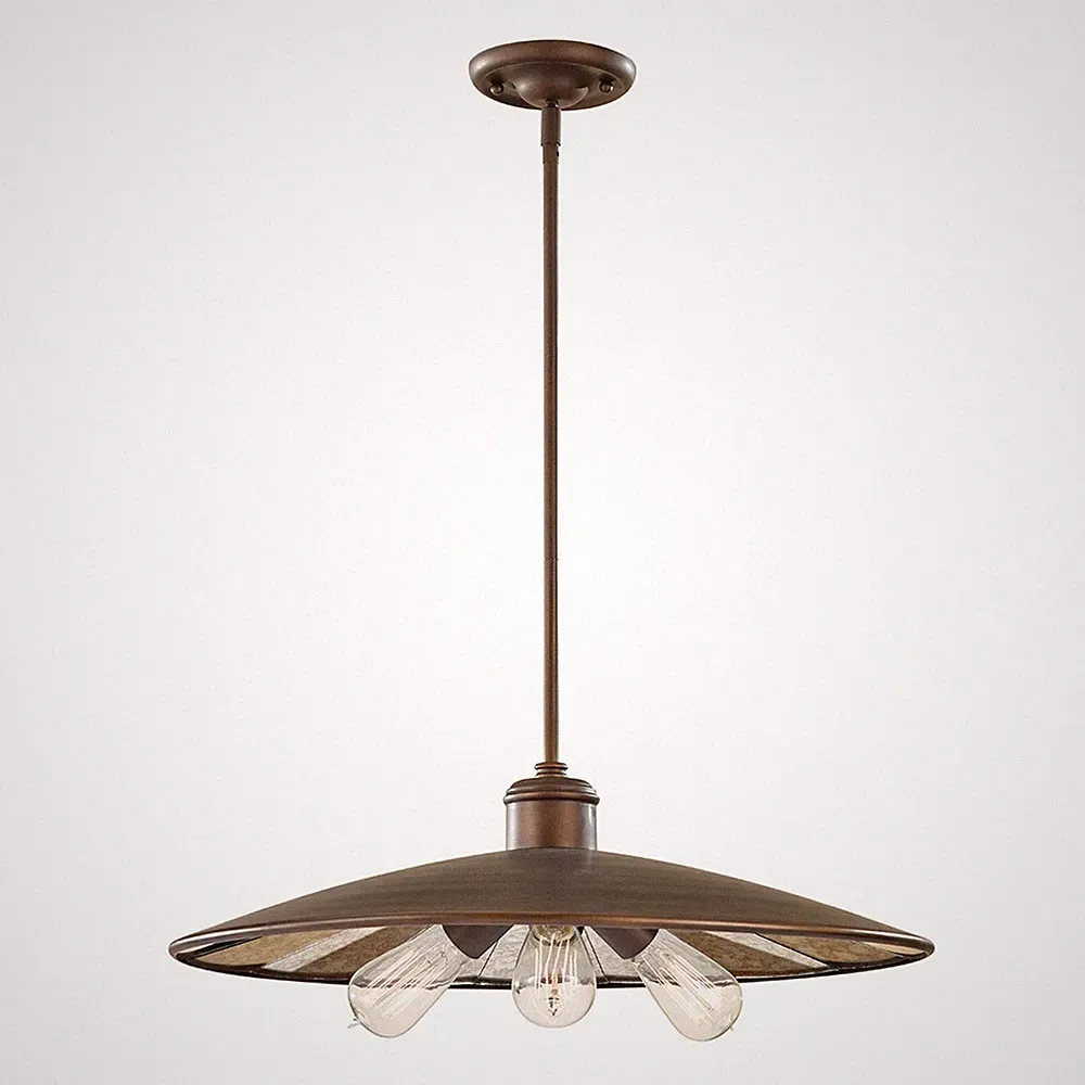 Deckenleuchte LANA Bronze Spiegel 3-flmg Ø55cm verstellbar Esszimmer Lampe