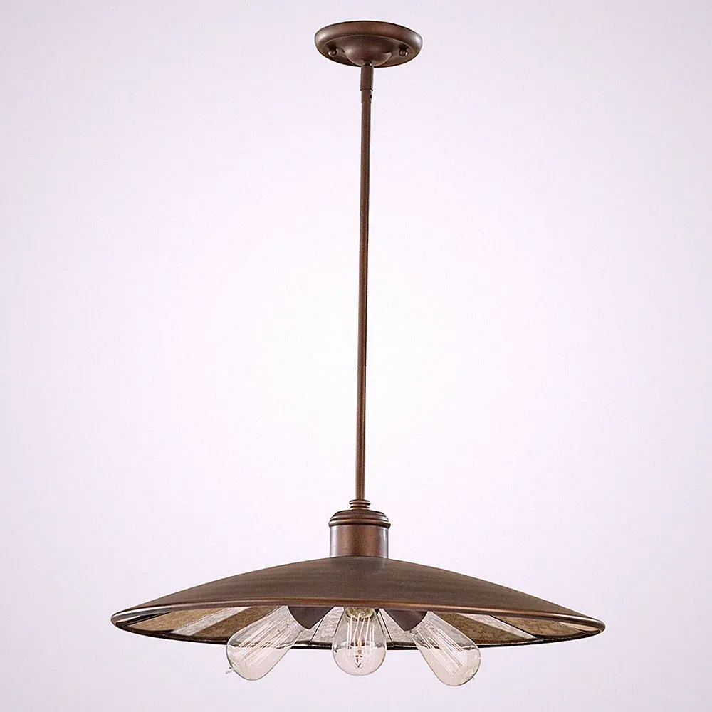 Deckenleuchte LANA Bronze Spiegel 3-flmg Ø55cm verstellbar Esszimmer Lampe