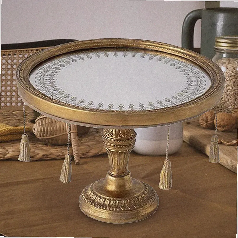 Deko Spiegel Tablett Vintage Stil Modern für Badezimmer Parfum