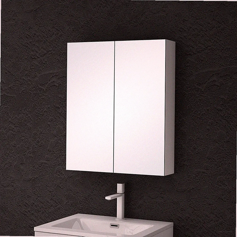 doporro Spiegelschrank Wandschrank Wandspiegel 60/80/100/120x70cm Weiß/Anthrazit