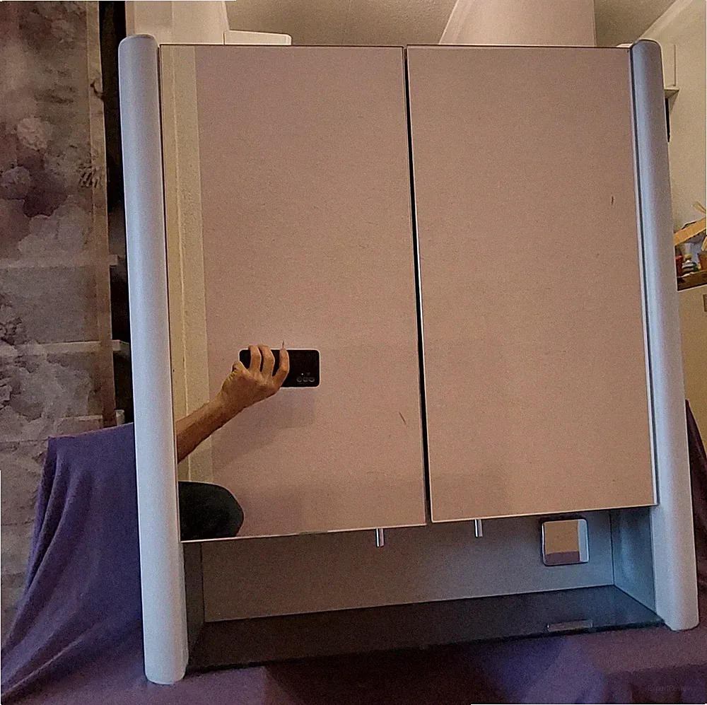Duravit Spiegelschrank Glas/grau 60x60x20
