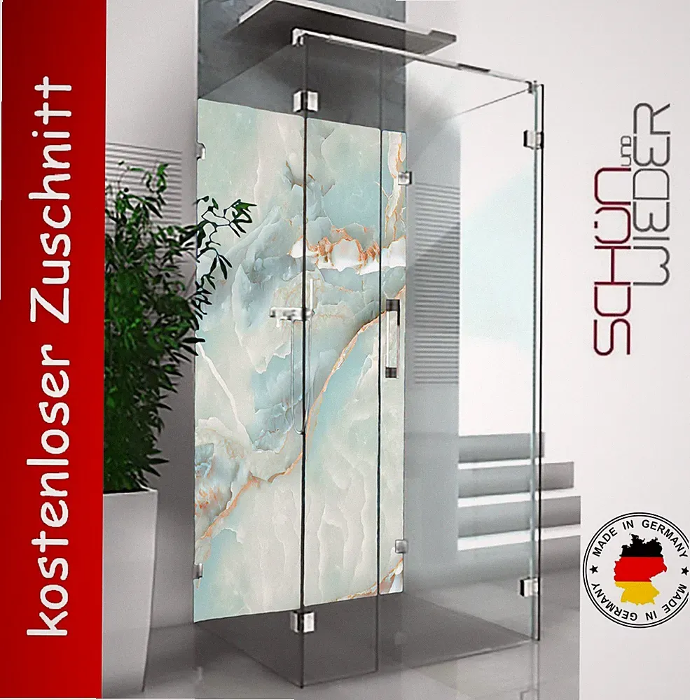 Duschrückwand Acrylglas Fliesenspiegel Wandverkleidung "Besser als Marmor" 4mm