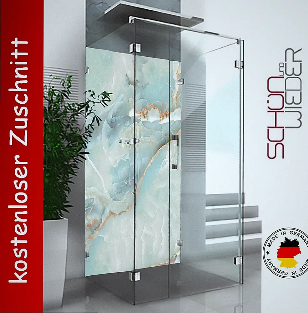 Duschrückwand Alu Fliesenspiegel Wandverkleidung Duschwand Besser als Marmor 3mm