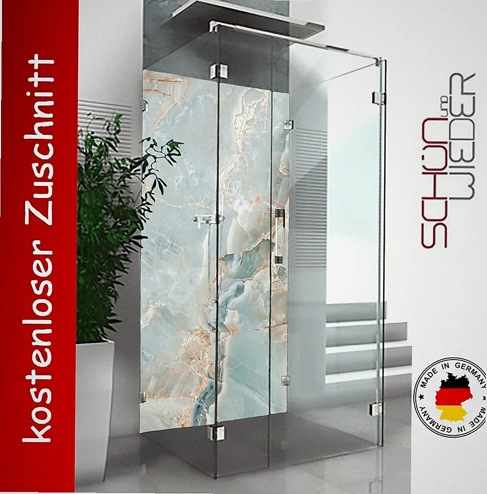 Duschrückwand Alu Fliesenspiegel Wandverkleidung Duschwand Besser als Marmor 3mm