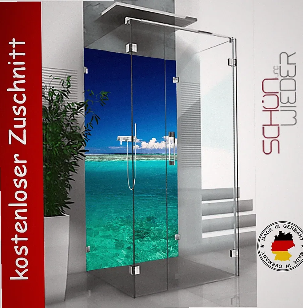 Duschrückwand Alu Fliesenspiegel Wandverkleidung Wandpaneele Badrückwand 3mm