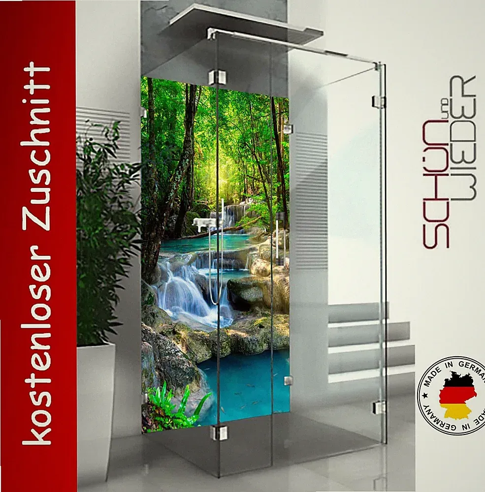Duschrückwand Alu Fliesenspiegel Wandverkleidung Wandpaneele Badrückwand 3mm