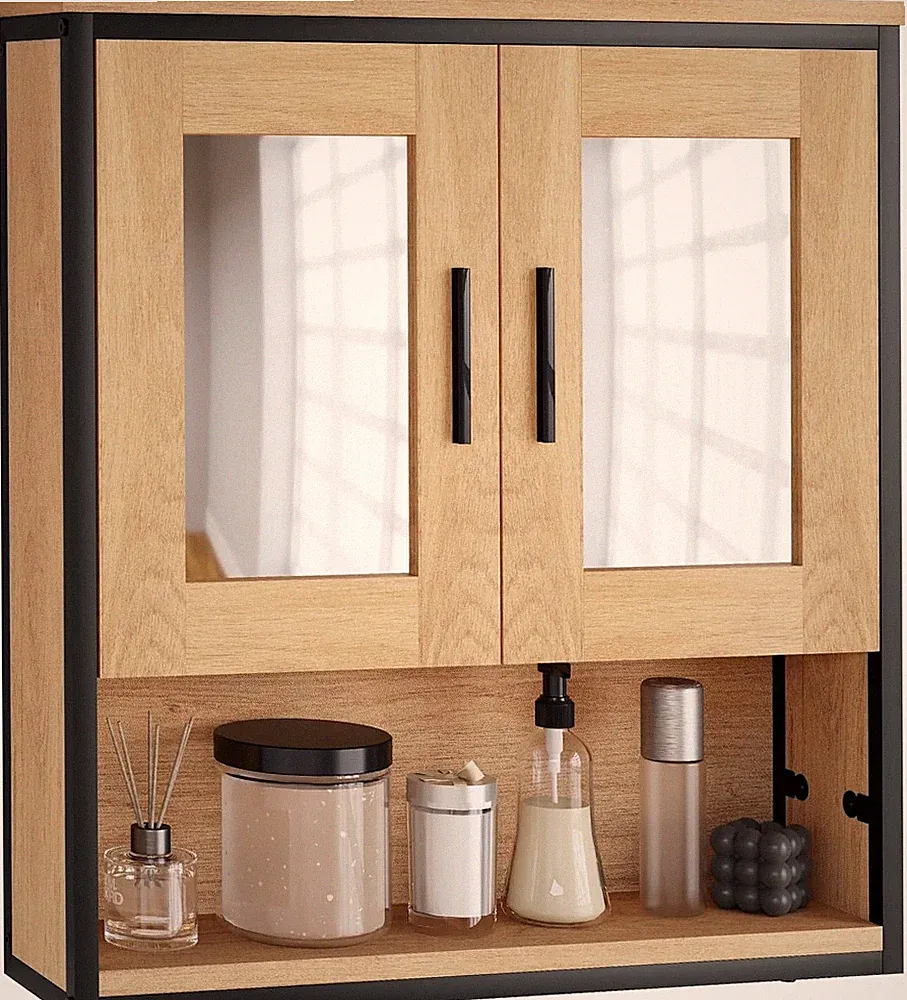 spiegelschrank bad eiche