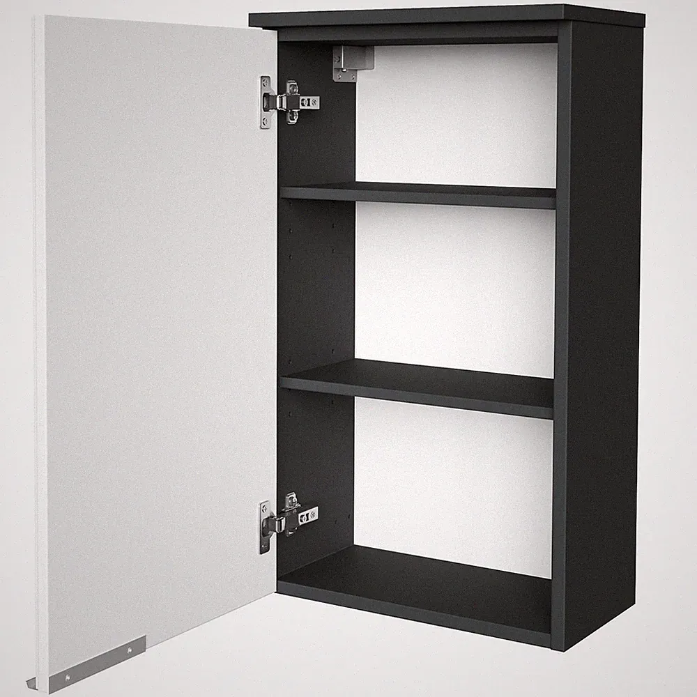 Fackelmann 80903 Hängeschrank Kara Chees 40 cm Glas lackiert links