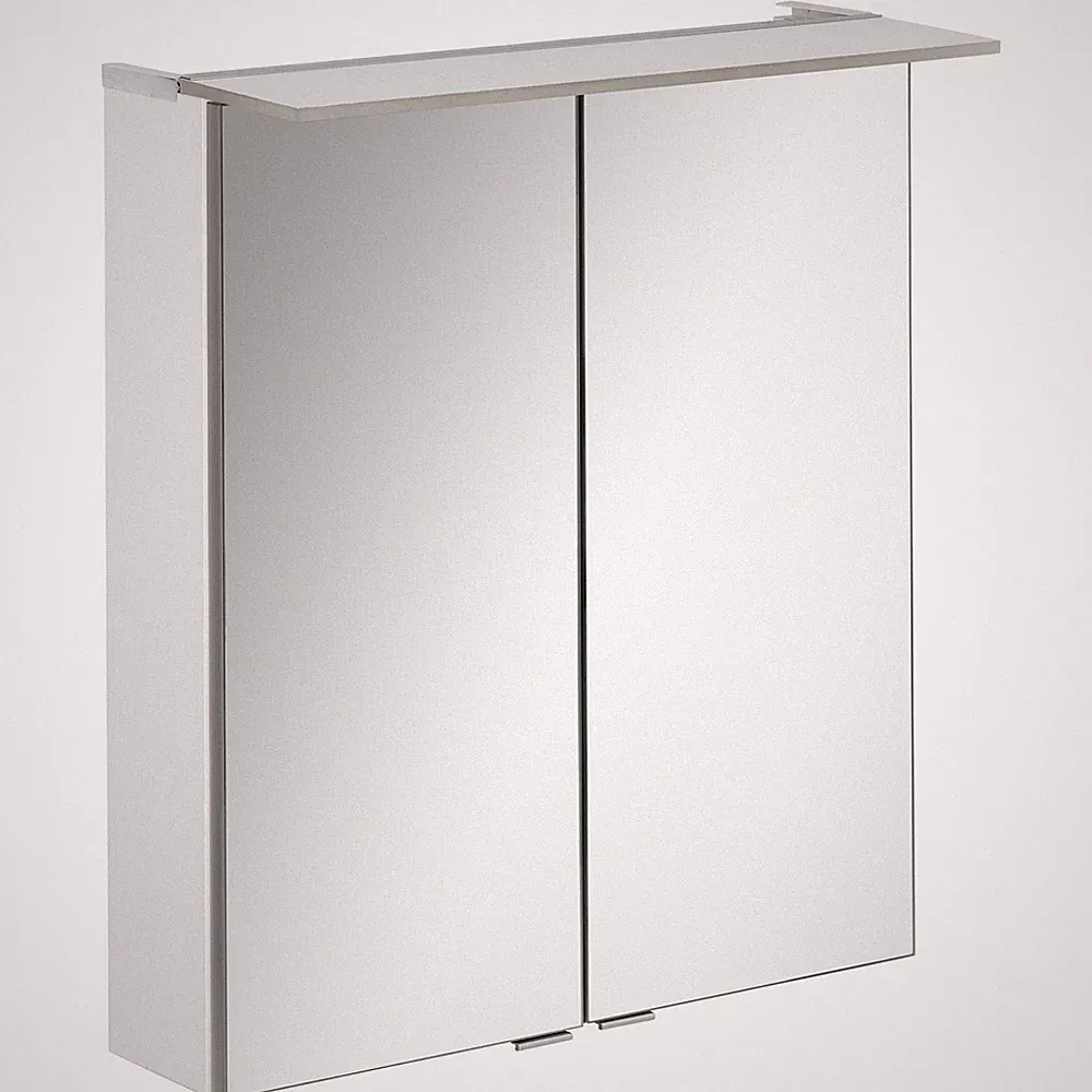Fackelmann 84103 LED Spiegelschrank 60 cm weiß LED Badspiegel B.perfekt