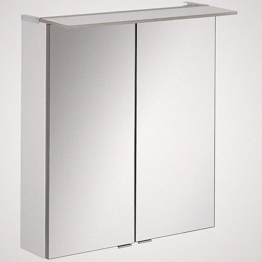 Fackelmann 84103 LED Spiegelschrank 60 cm weiß LED Badspiegel B.perfekt